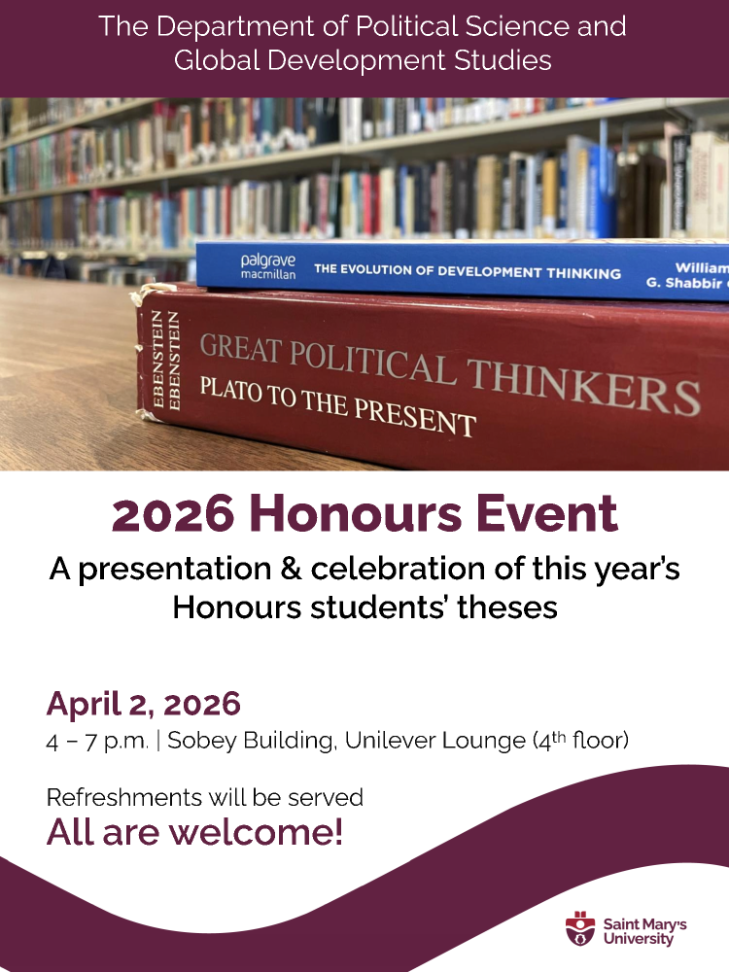 POLI-GDS Honours Event Poster