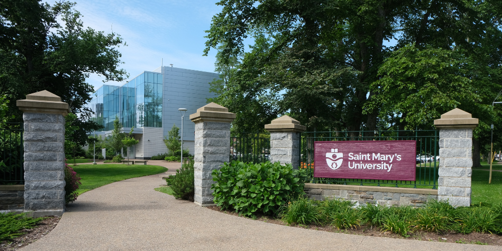 Entrance to campus on Tower Rd and Inglis St